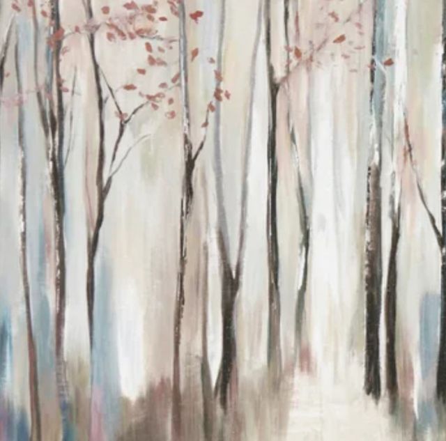 Stylecraft Forest Out of Focus Beige/Dark Gray Wall Art-1