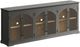 Jofran Inc. Archdale Gray 6-Door Gothic Arch Accent Cabinet-0