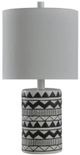 Stylecraft Black/Light Gray Table Lamp-0
