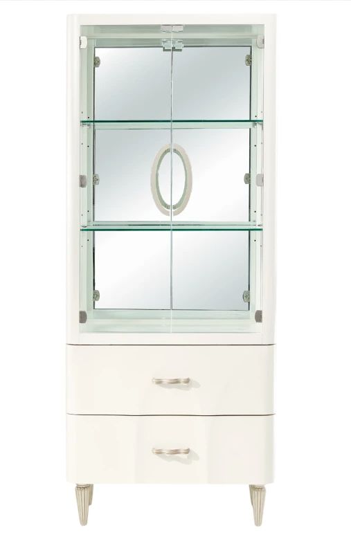 Michael Amini® London Place Creamy Pearl Display Cabinet-2