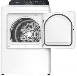 Midea® 7.0 Cu. Ft. White Front Load Gas Dryer-1