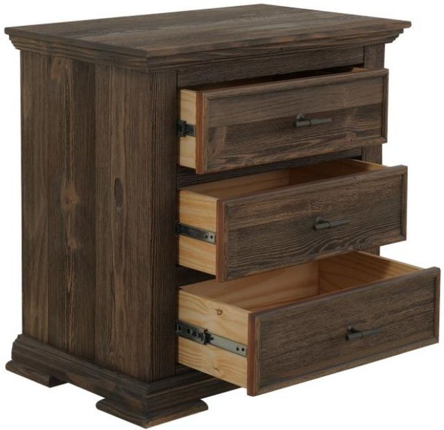 International Furniture Direct Desire Deep Brown Nightstand-4