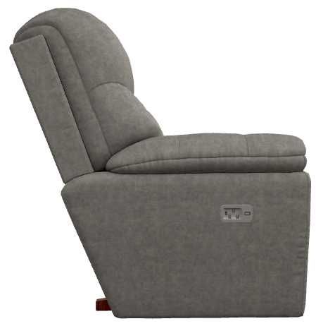 La-Z-Boy® Morrison Charcoal Power Rocking Recliner with Headrest and Lumbar-2
