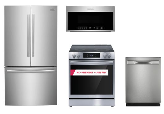 Frigidaire 4-Piece Stainless Stain Kitchen Package-0