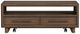Elements International Brisbane Brown Coffee Table with Casters-3