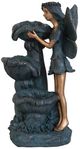 A & B Home Gray 3 Tier Outdoor Decorative Water Fountain-0