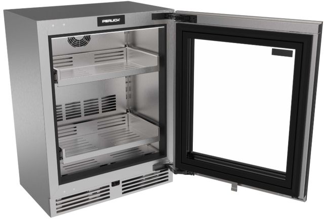 Perlick® G5 Shallow ADA 24" 3.1 Cu. Ft. Panel Ready Glass Door Built-In Under the Counter Refrigerator-1