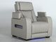 American Wholesale Furniture Opulence Taupe Power Recliner with Power Headrest-1