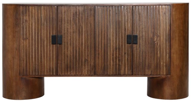Dovetail Furniture Stephenson Medium Brown Sideboard-2
