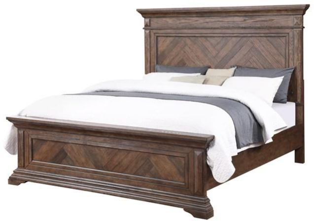 New Classic® Home Furnishings Mar Vista Walnut Western King Bed-0