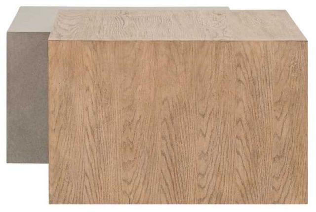 Liberty Furniture Corso Natural Cocktail Table with Concrete Base-3
