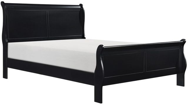 Homelegance® Mayville Black Eastern King Sleigh Bed-0