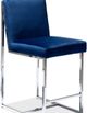 Mazin Furniture Amorra Chrome/Navy Counter-Height Chair-0