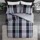 Olliix by INK+IVY Grey Full/Queen Nathan Comforter Mini Set-2