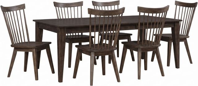 Liberty Furniture Midland Falls 7-Piece Rustic Brown Dining Set-0