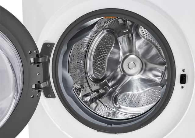LG 4.5 Cu. Ft. Washer, 7.4 Cu. Ft. Gas Dryer White Front Load Stack Laundry-4