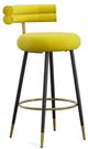 VIG Furniture Modrest Nassau Black/Gold/Glam Yellow Barstool-0