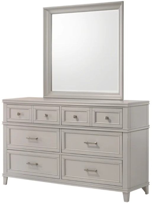 Bernards Nova II Gray 6-Drawer Dresser-1