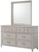 Bernards Nova II Gray 6-Drawer Dresser-1