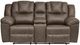 Signature Design by Ashley® Knoxlee Driftwood Manual Reclining Loveseat with Console-1