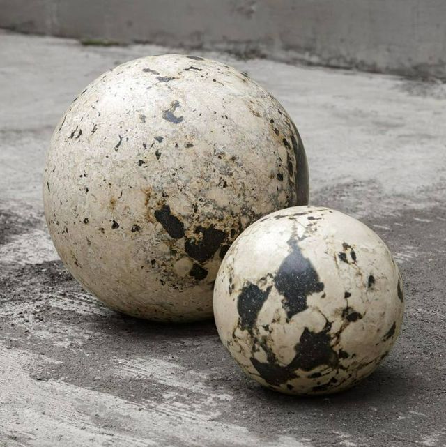 Uttermost® Nouveau 2-Piece Black/White Indoor-Outdoor Sphere Set-4
