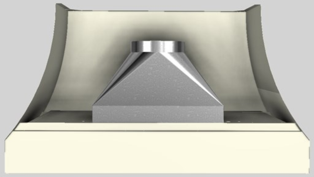 Vent-A-Hood® Designer Series 54" Biscuit Wall Mounted Range Hood-3