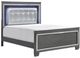 Mazin Furniture Allura Gray Eastern King Bed-1