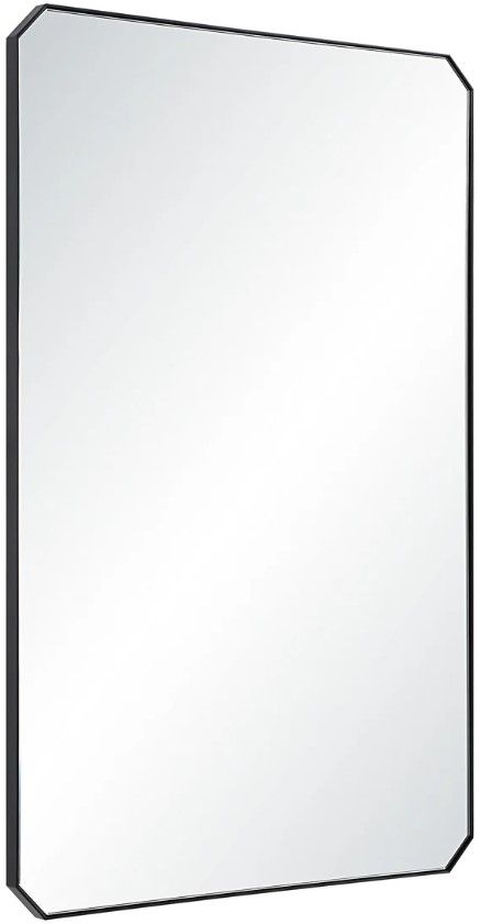 Renwil® Jace Matte Black Accent Mirror-2