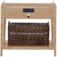 Universal Explore Home™ Modern Farmhouse Rylie Rustic Natural Oak Nightstand-3