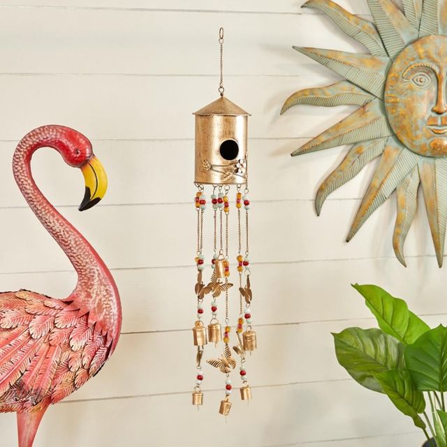 Deco Marche Butterfly Bronze 32" Windchime-2