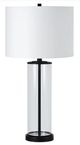 Renwil® Desdemona 2-Piece Clear Glass/Matte Black Table Lamp Set-1