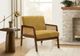 Monarch Specialties Inc. Brown Walnut/Gold 30" Uphoslstered Accent Chair-1