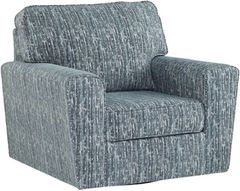 Signature Design by Ashley® Aterburm Twilight Swivel Accent Chair