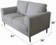 ACME Furniture Kyrene Light Gray Loveseat-2