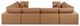 Meridian Furniture Comfy 8-Piece Cognac Modular Sectional Sofa-3