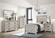 Elements International Eleanor White Twin Panel Bed-1