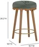 TOV Furniture Oodle Green/Light Walnut Counter Stool-2