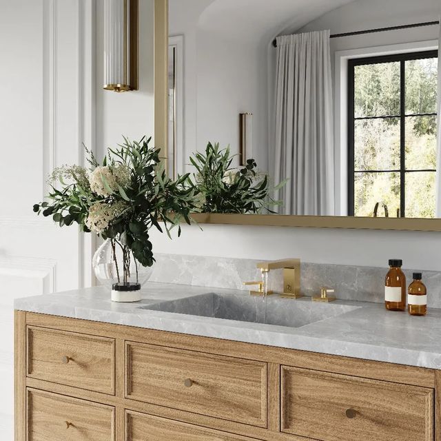 ZLINE Autograph Edition Crystal Bay Champagne Bronze Widespread Bath Faucet-3