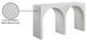 Meridian Furniture Faenza White Console Table-5