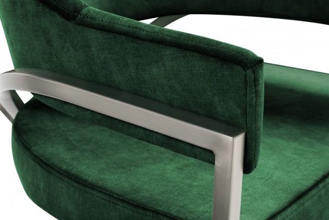 Meridian Furniture Madelyn Green/Chrome Velvet Dining Chair-3