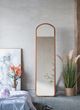 A & B Home Brown 72" Cloth Hanger Mirror-2