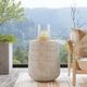 Classic Home Nellie Light Gray Concrete Outdoor End Table-1