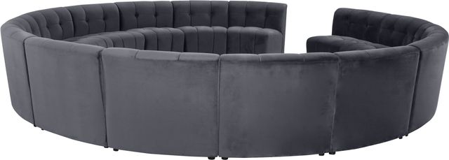 Meridian Furniture Limitless 15-Piece Grey Velvet Modular Sectional-3