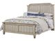Vaughan-Bassett Arrendelle Rustic White Queen Mansion Footboard-0