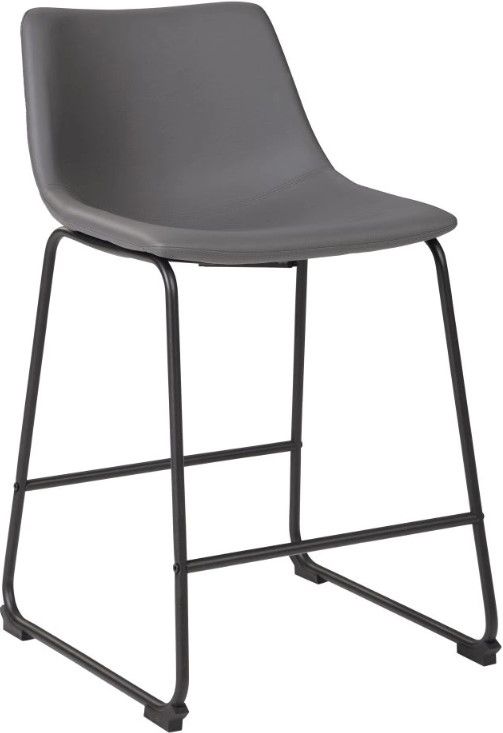 Signature Design by Ashley® Centiar Gray Counter Stool-0