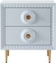 TOV Furniture Bovey Light Grey Lacquer Side Table-1