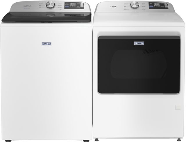 Maytag® White Top Load Washer & Gas Dryer Laundry Pair-0