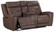 Liberty Furniture Beckham Aline Saddle Leather Power Reclining Loveseat with Console-1