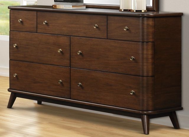 Bernards Dorval 3-Piece Cherry Queen Slotted Panel Bed Set-2