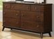 Bernards Dorval 3-Piece Cherry Queen Slotted Panel Bed Set-2